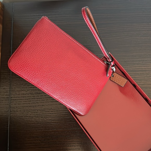 Disney x coach red zip pouch NWT - Picture 2 of 6